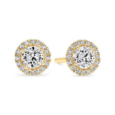 Essential Diamond Halo Earrings (0.50ct) - Dracakis Jewellers